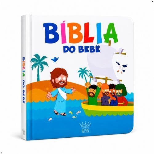 Livro Bíblia Do Bebê Novo Testamento Infantil Capa Dura Deus