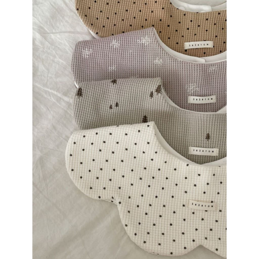 Estilo Coreano Fresco!Bebê Saliva toalha bebê Waffle babador masculino feminino bebê pétala babador babador