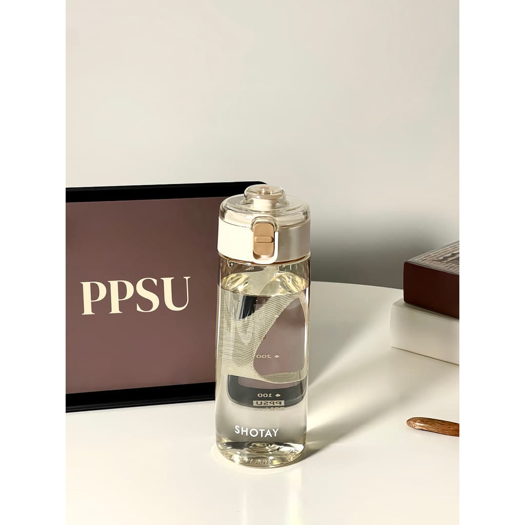 Ppsu Copo de água esportivo de plástico para meninas de verão, resistente a altas temperaturas, produto comestível, pode