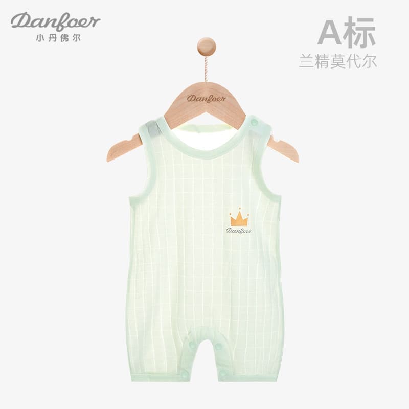 Verão estilo fino das mulheres dos homens roupas de bebê sem mangas colete macacão do bebê macacão pijamas roupas de ver
