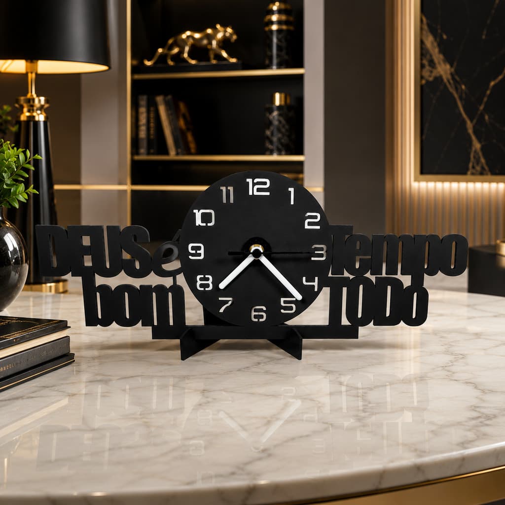 Relógio Decorativo com Design Diferenciado