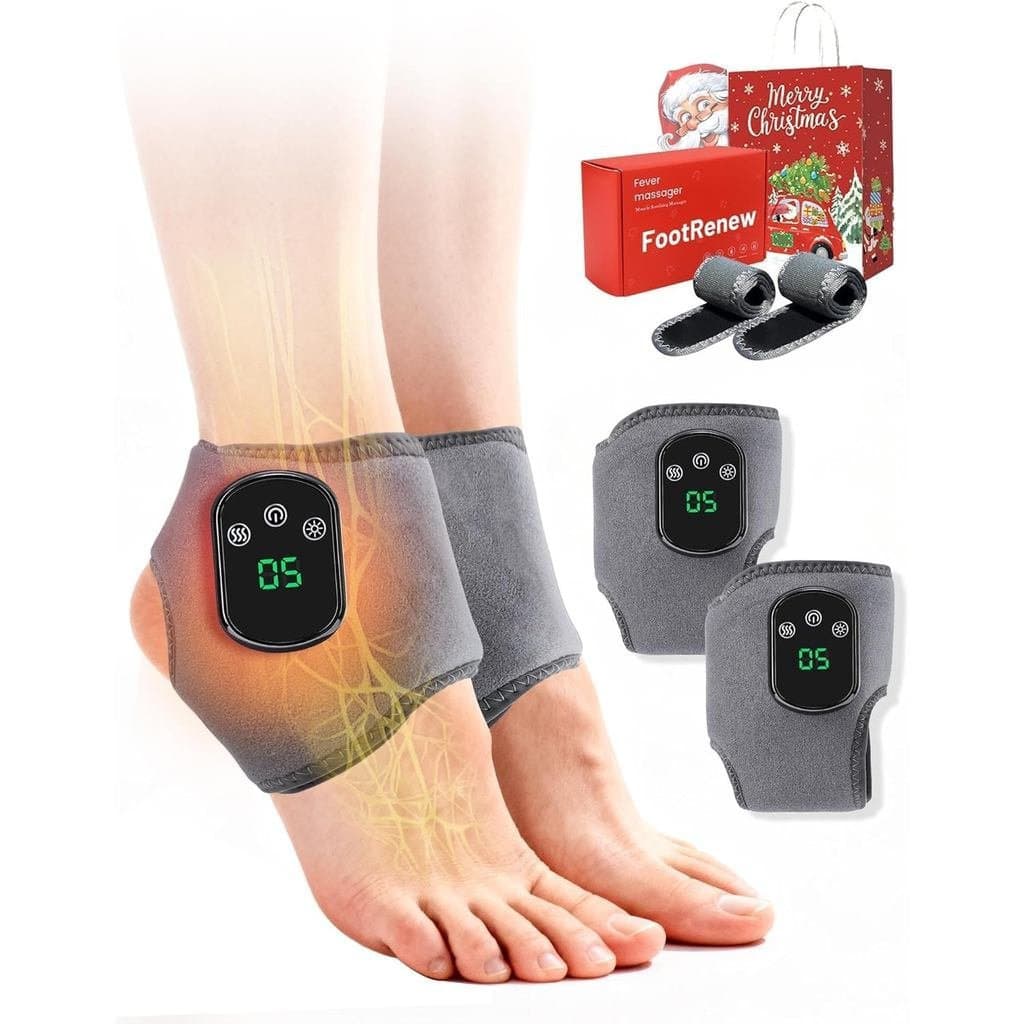 Massageador de Método Triplo 2026, Dispositivo de Massagem para Neuropatia, Envoltório Térmico para Tornozelo 3 em 1, Se