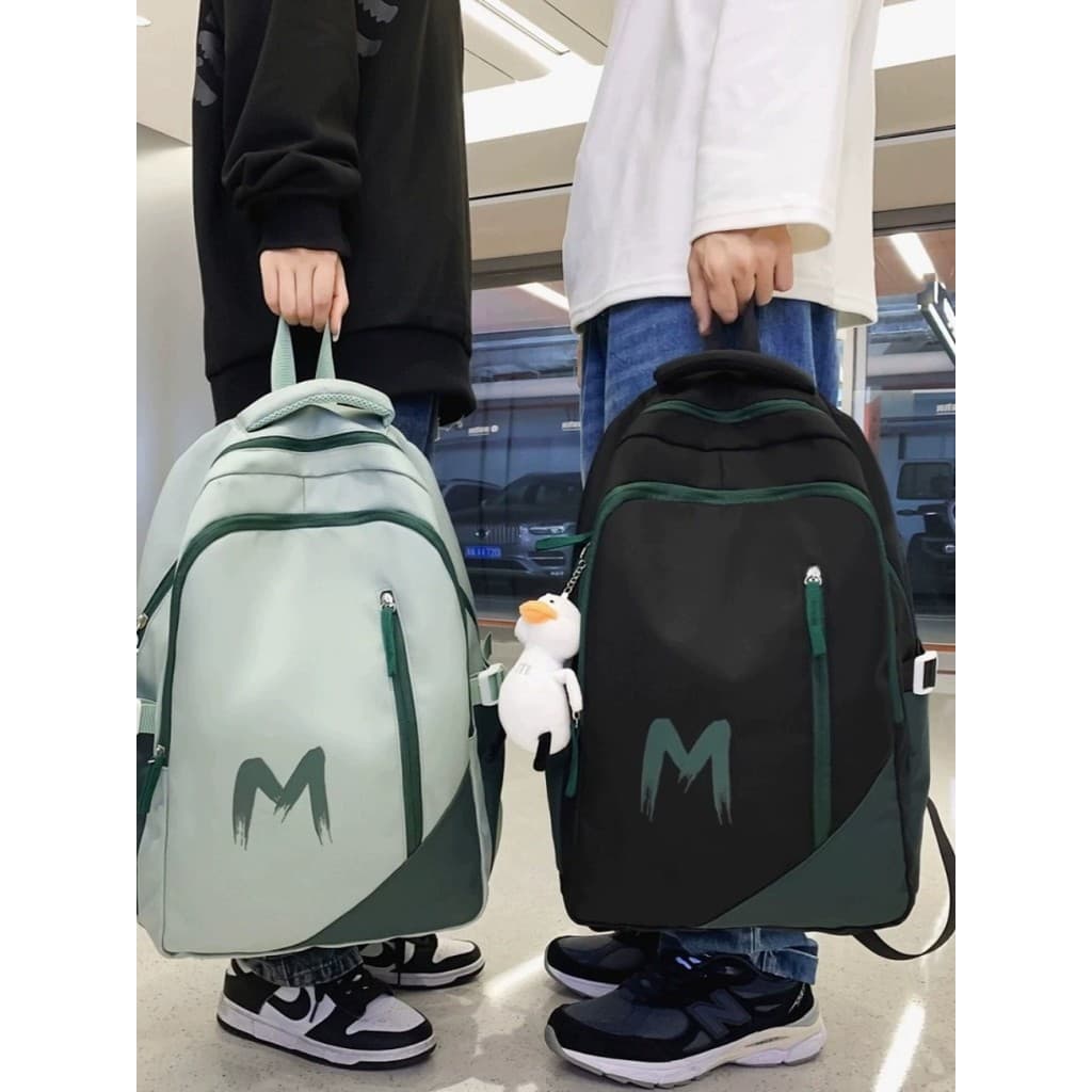 Hong Kong IT HKins High School Bag Homens Estilo Estudante Grande Capacidade Junior High School College Student Mochila
