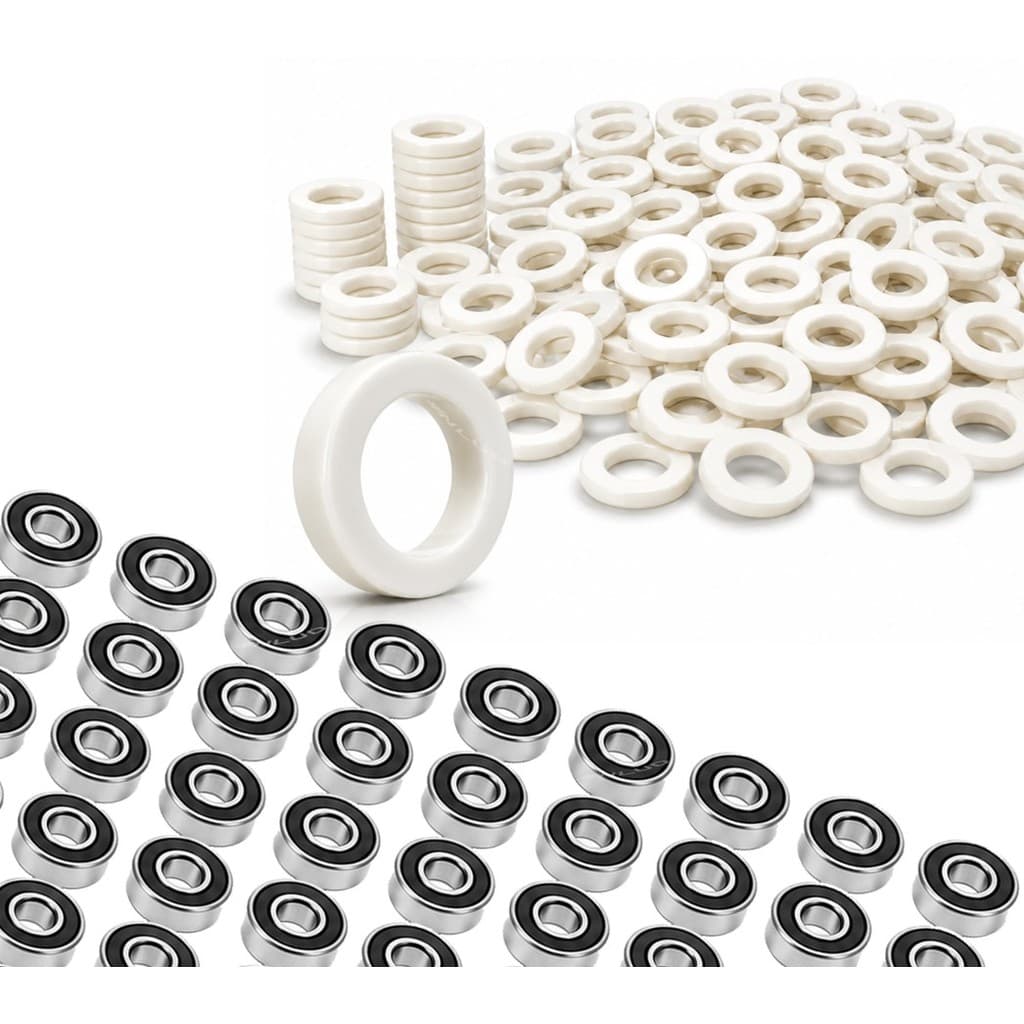 100un Suporte plástico de 30mm. 100un Rolamento 608 Substitui Buchas de Ventiladores