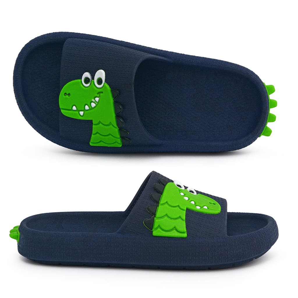 Sandália Chinelo Infantil Dino Slide Nuvem Papete Menino