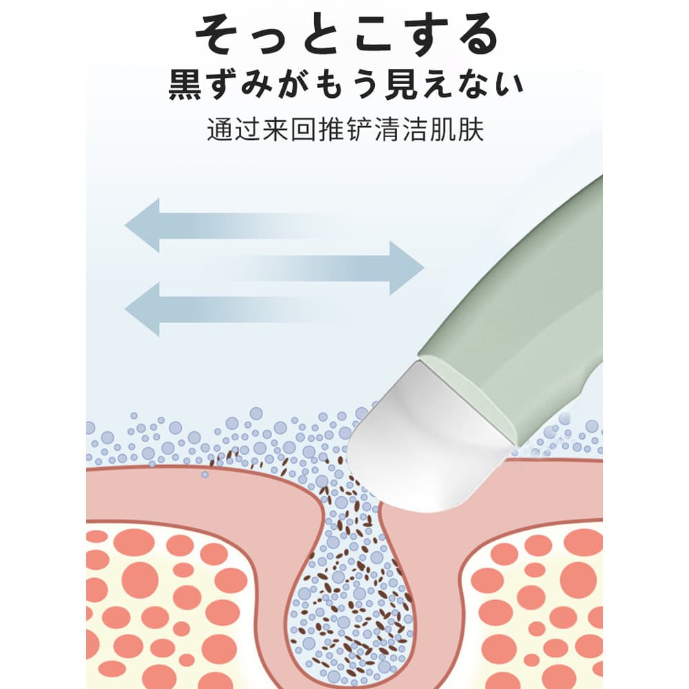 Pá de cravo de Design ergonômico japonês com tampa Anti-poeira de Silicone Facial Acne cravo limpeza Manual faca de desc