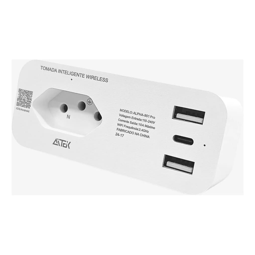 Tomada Inteligente Bivolt 3 Pinos - Controle Remoto