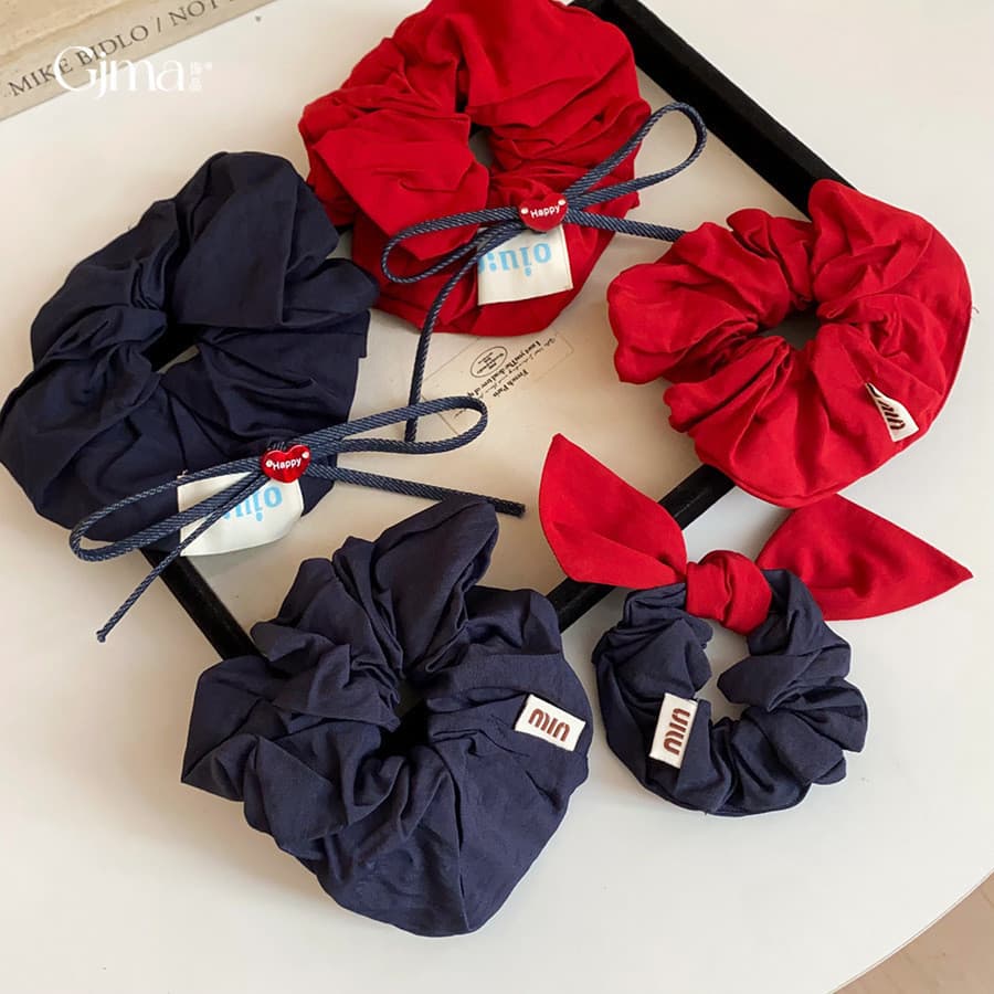 Tomate branco vermelho ~ estilo preguiçoso elástico de cabelo feminino moda cabeça gravata de cabelo 2026 novo estilo ca