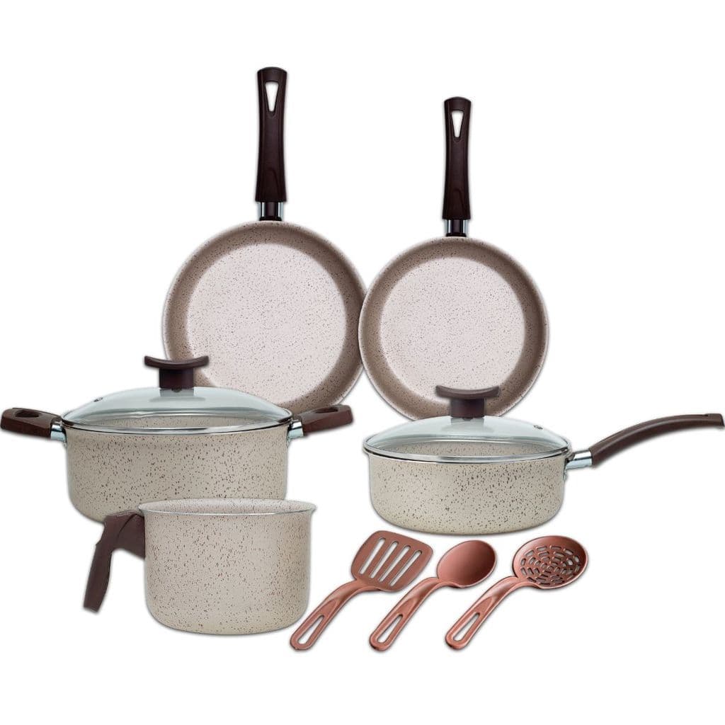 Conjunto de Panelas 8 Peças Antiaderente Colori Cozinha