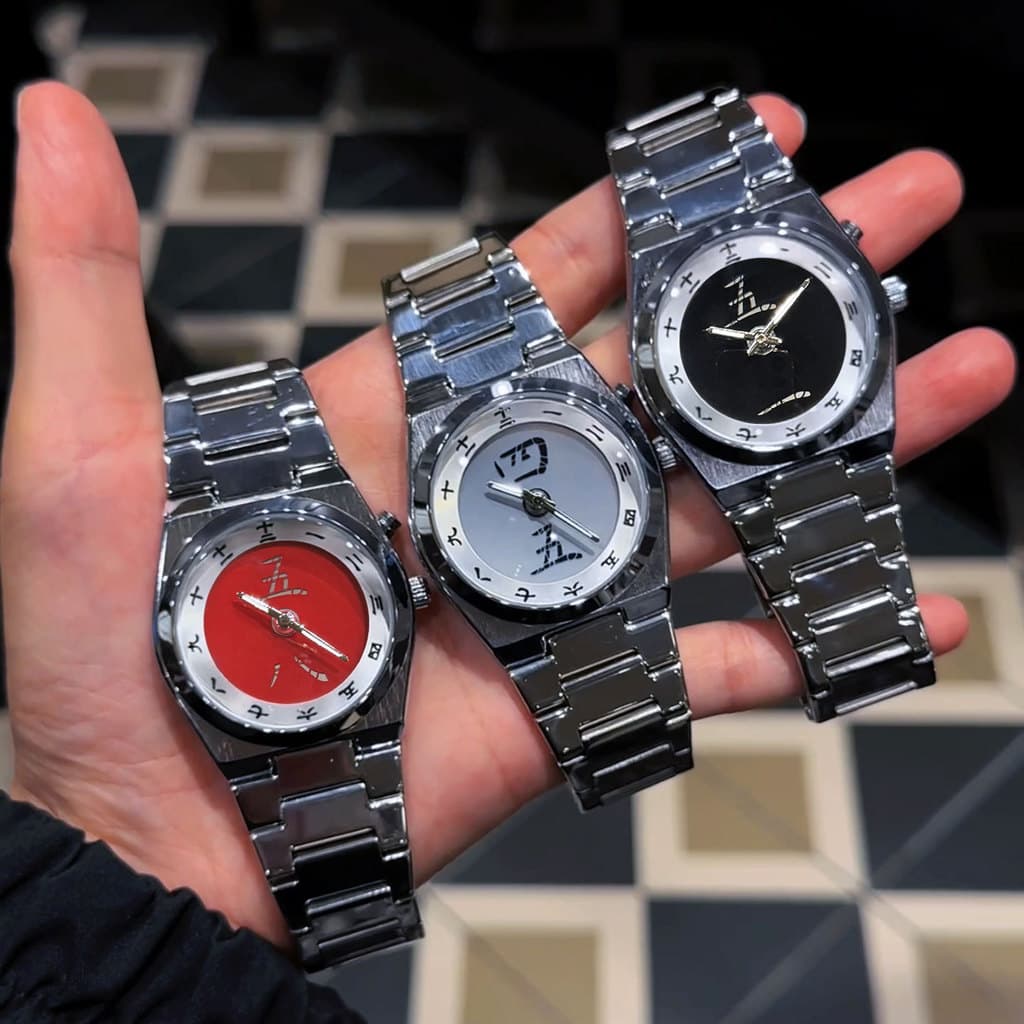 Relógio Unissex De Personagens Chineses Dinâmicos Y2K-De Pulso Retrô À Prova D'água Millennial Vintage Fashion Premium P