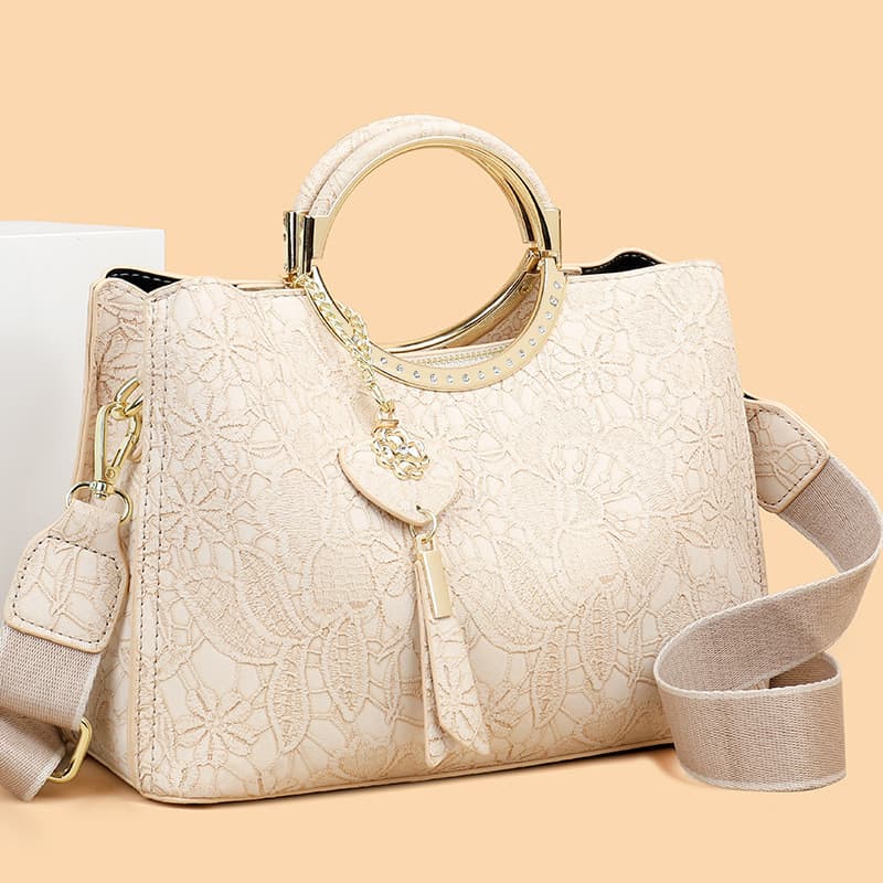 Hong Kong marca novo estilo chinês elegante bordado bolsa prática feminina 2026 novo estilo de meia-idade Cheongsam mãe