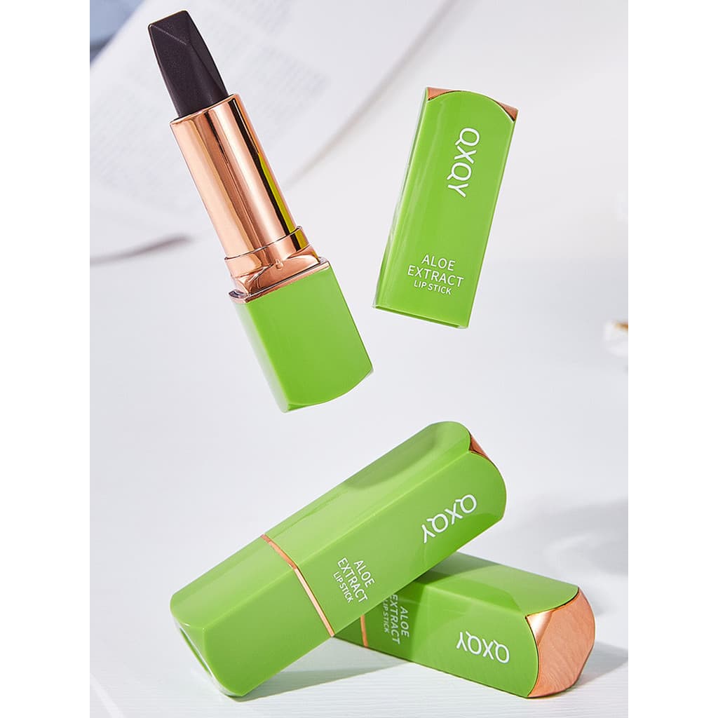 QXQY Plumping Batom de três cores Hidratante Hidratante Sedoso Hidratante Não é fácil de desbotar Batom à prova d'água d