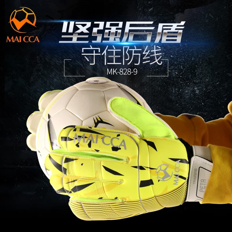 Novas luvas de goleiro de futebol adulto porteiro luvas fita de látex completa dedo guarda dragão portão luvas uso compe