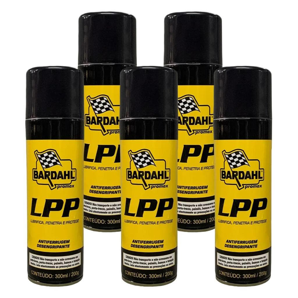Desengripante Bardahl LPP 300ml Kit 5 Un.
