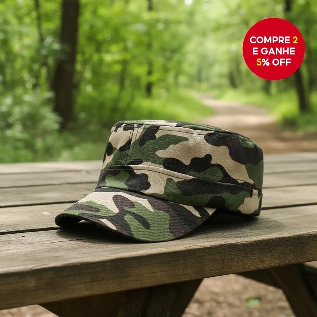 Boné de Treinamento Camuflado Masculino e Feminino, Chapéu Militar de Sol para Ambientes Externos
