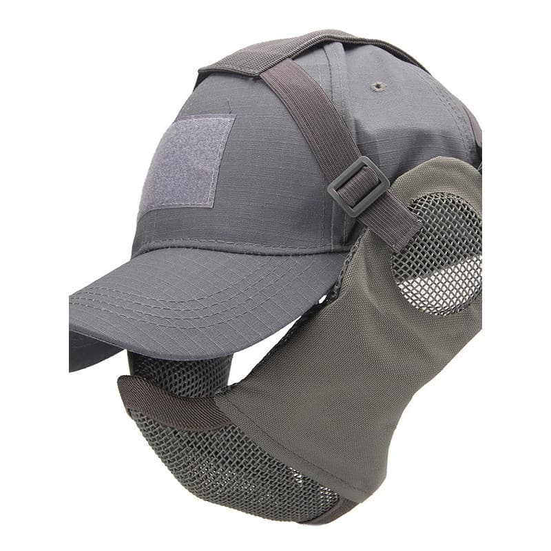 Ventilador militar wargame Anti-BB água elástica tática máscara de fio de aço cs proteção facial selvagem proteção de ou