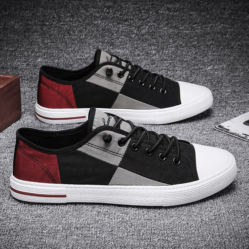 Sapatos de lona masculinos verão fino velho pequim pano sapatos masculinos respirável deslizamento-em ervilhas preguiços