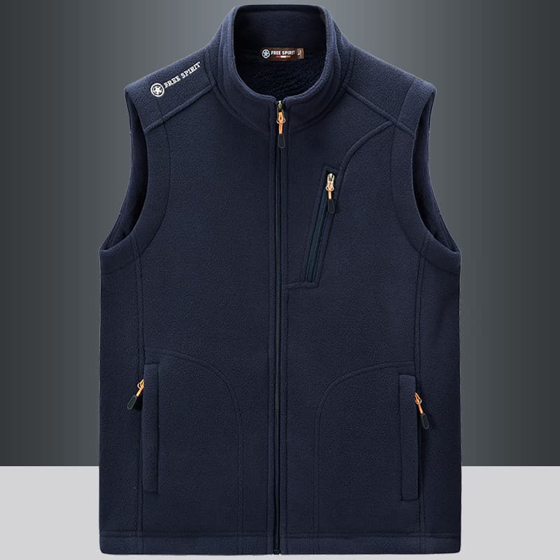 Outono inverno novos produtos roupas masculinas forro de lã Polar engrossado colete masculino na moda colete de lã exter