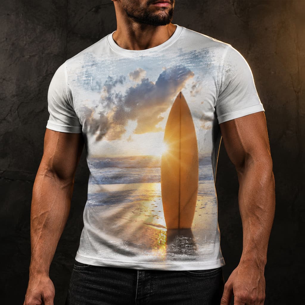 Camisa Camiseta Surf Surfista Praia Ondas Prancha Sol