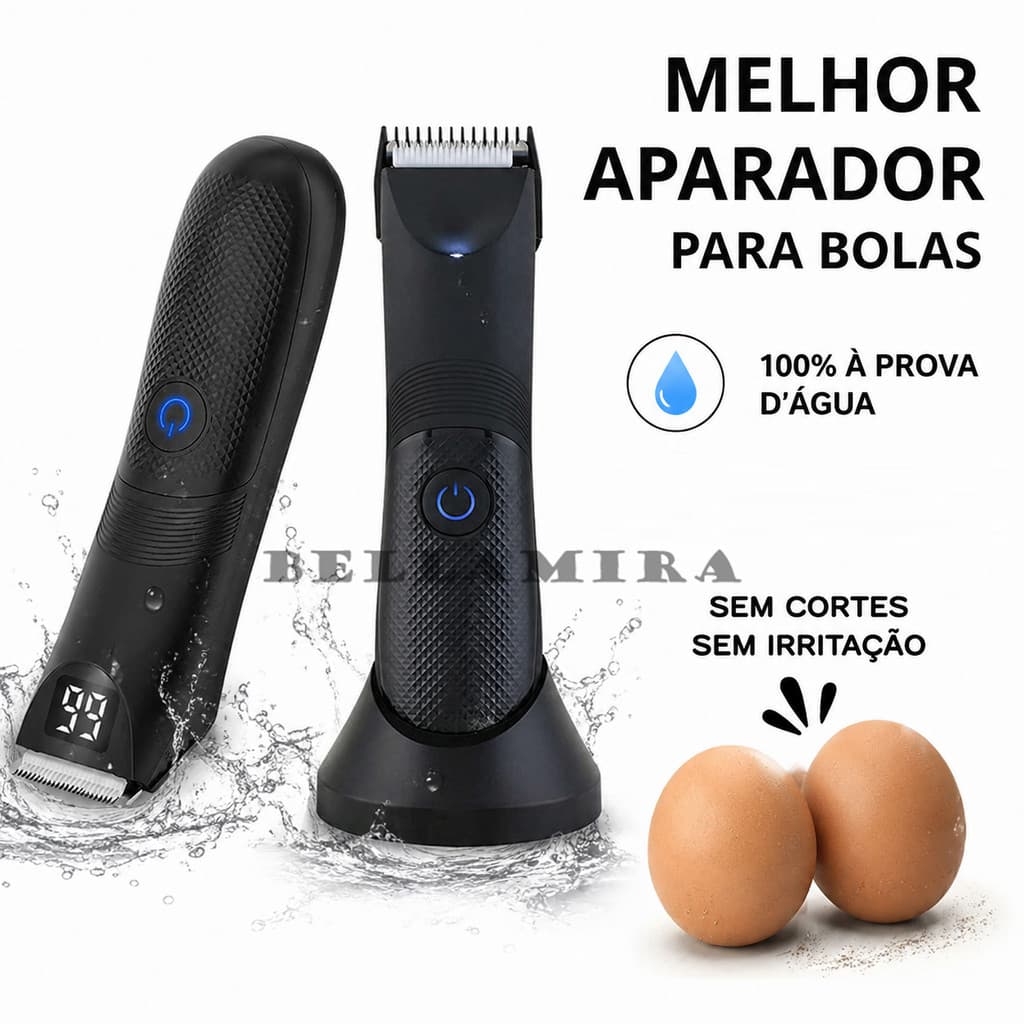 Barbeador Masculino Aparador De Barba Pelos Corporal Sem Fio Elétrico À Prova D'água Recarregável-M