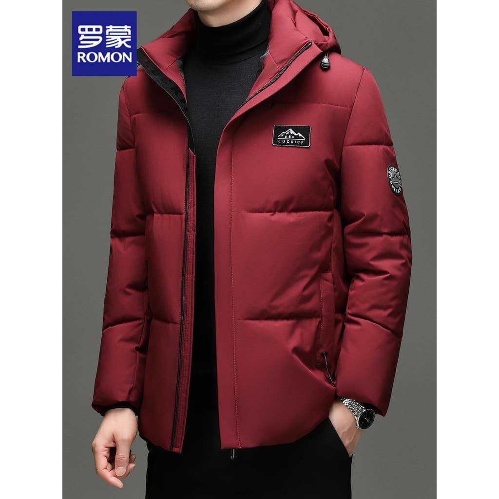 Lomon inverno algodão acolchoado jaqueta masculina 2026 novo estilo quente acolchoado jaqueta solta Casual acolchoado ro