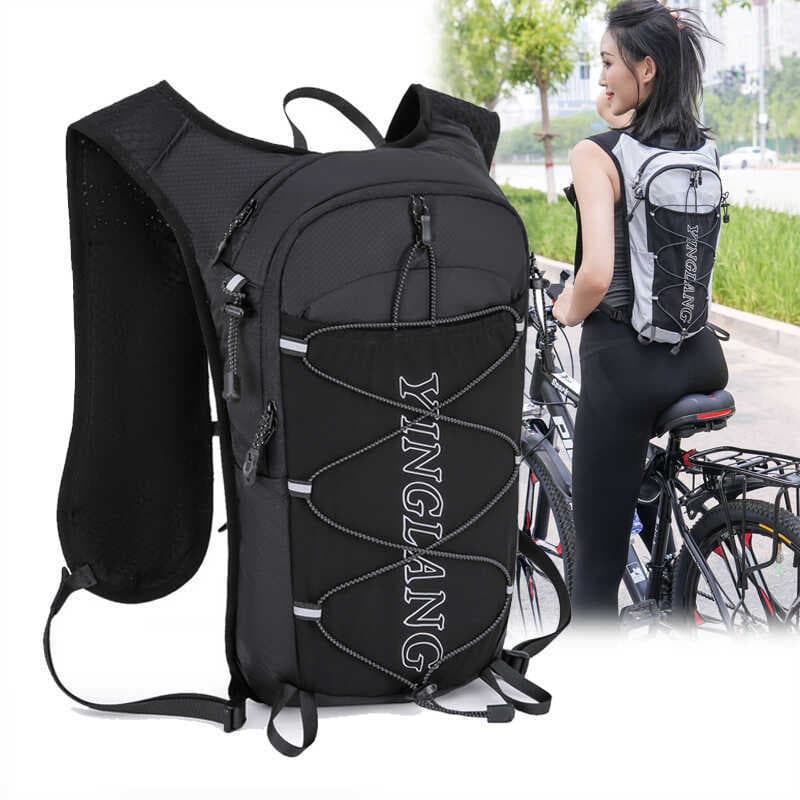 Caminhadas mochila correndo saco Cross Country correndo colete saco mochila maratona das mulheres dos homens ao ar livre