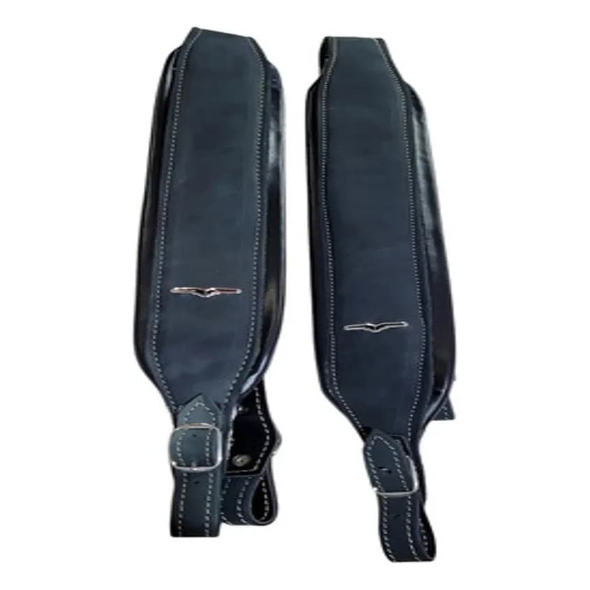 Correia para Acordeon AVS em Couro Preto U Cca7