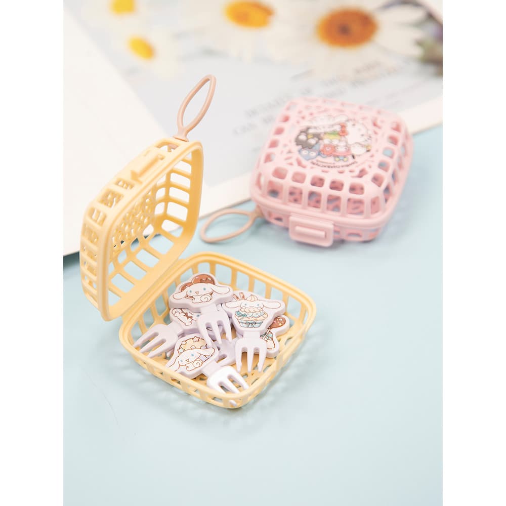 Japão Sanrio dos desenhos animados garfo de frutas bonito garfo decorativo Mini frutas sobremesa sobremesa pequeno garfo