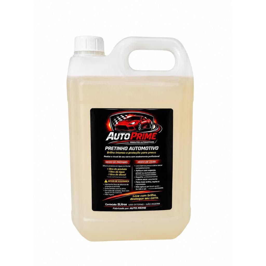 Pretinho para Pneus Autoprime 5 Litro Brilho Intenso e Proteção Duradoura