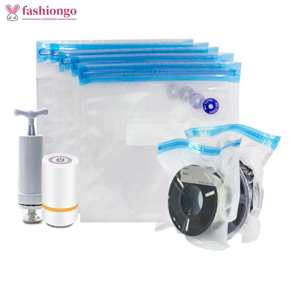 FASHIONGO PLA ABS TPU PETG Filamento Saco De Vácuo Com Alça Bomba De Ar Impressora 3D Filamentos Armazenamento Secador M