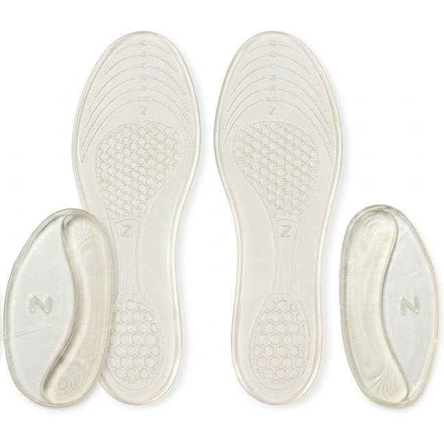 Kit Palmilha Gel Silicone + Calcanheira Gel Anti Impacto Esporão Cancaneo Fascite Plantar Contra Dor