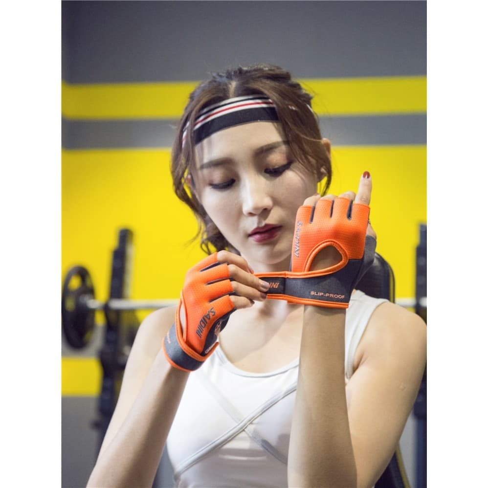 Luvas de Fitness senhoras verão ciclismo montanhismo antiderrapante Kettlebell haltere ferro Frisbee ciclismo anti-