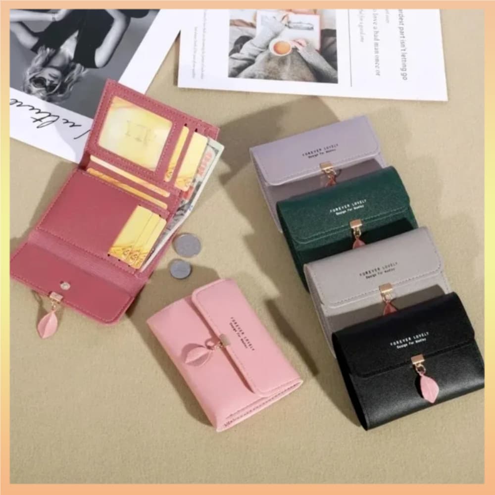 Bolsa Portátil Curta De Moedas Coreana Compacta Couro Pu Pequena Carteira Para Presente Acessórios Diários Viagem