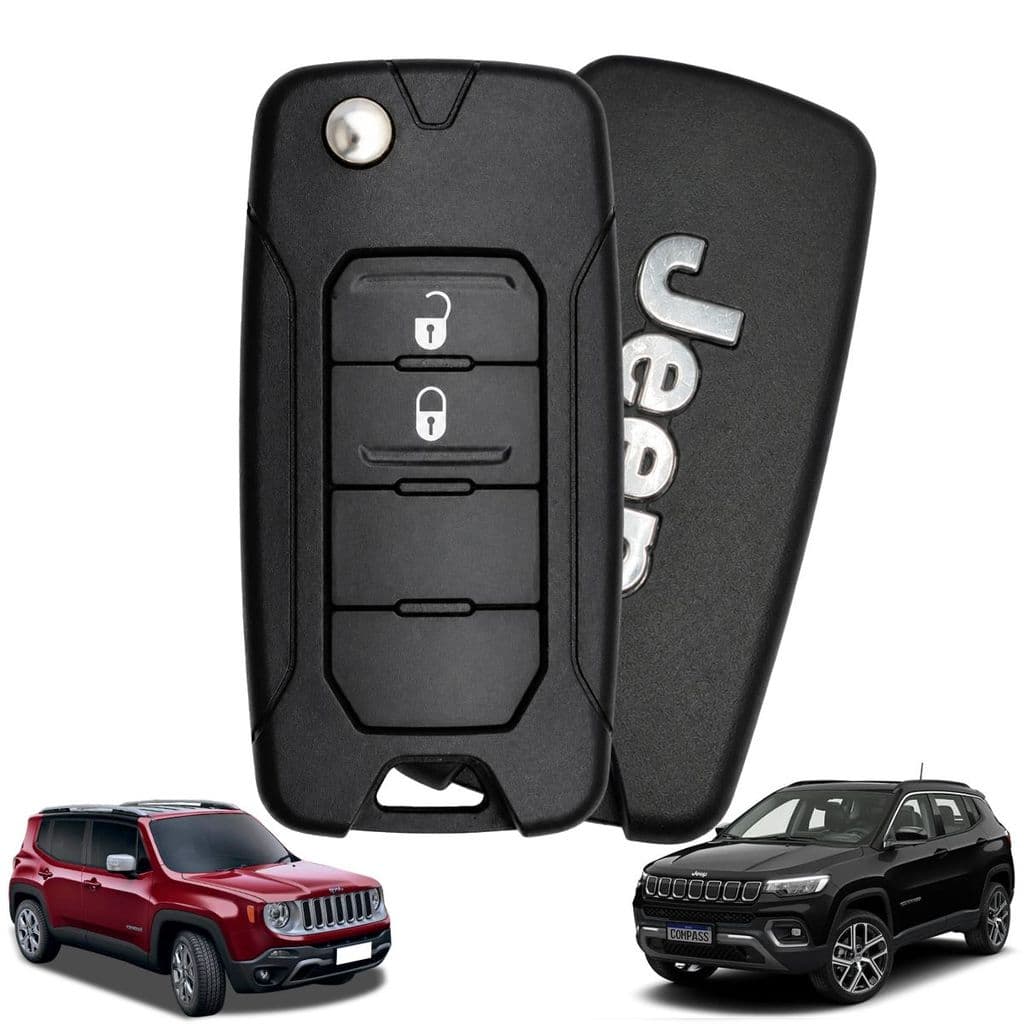 Chave Canivete Jeep Compass Renegade Carcaça 2014 Á 2019 2B