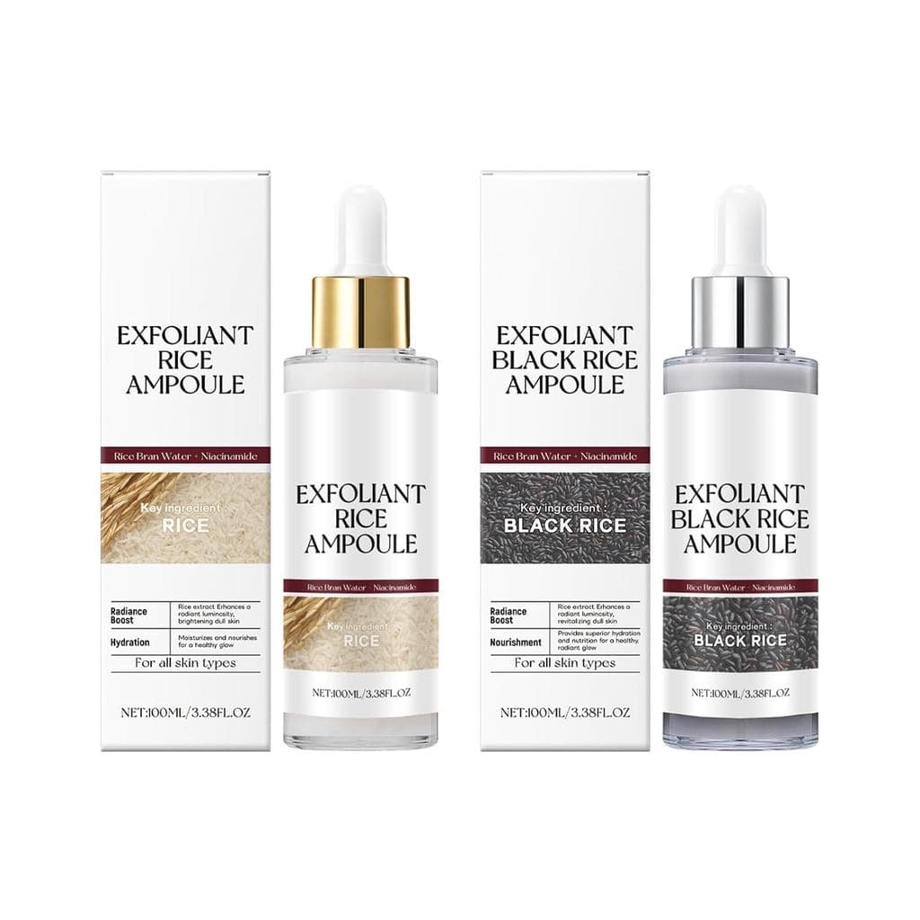 Peeling de Arroz Preto e Branco, Novo Esfoliante Suave de Arroz para Rosto e Corpo, Esfoliante de Arroz Preto e Branco p