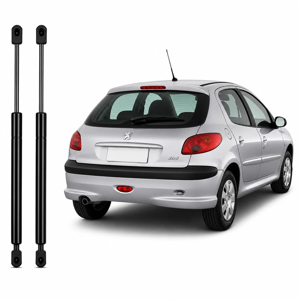 Par amortecedor porta malas Peugeot 206 1999 a 2009 SW