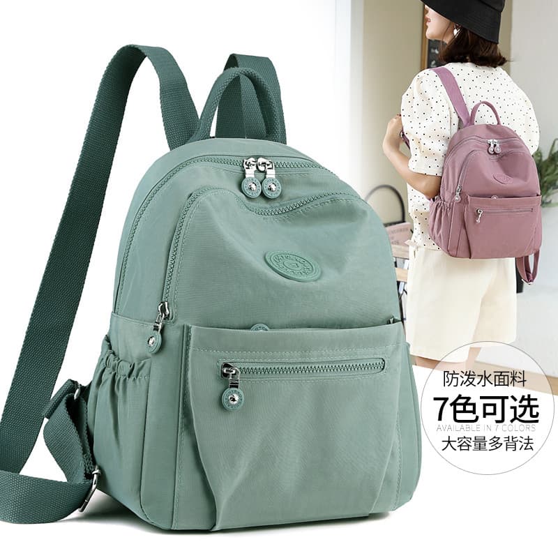 Mochila feminina 2025 novo estilo mochila moda viagem pequeno saco moda leve Oxford pano All-Match saco feminino