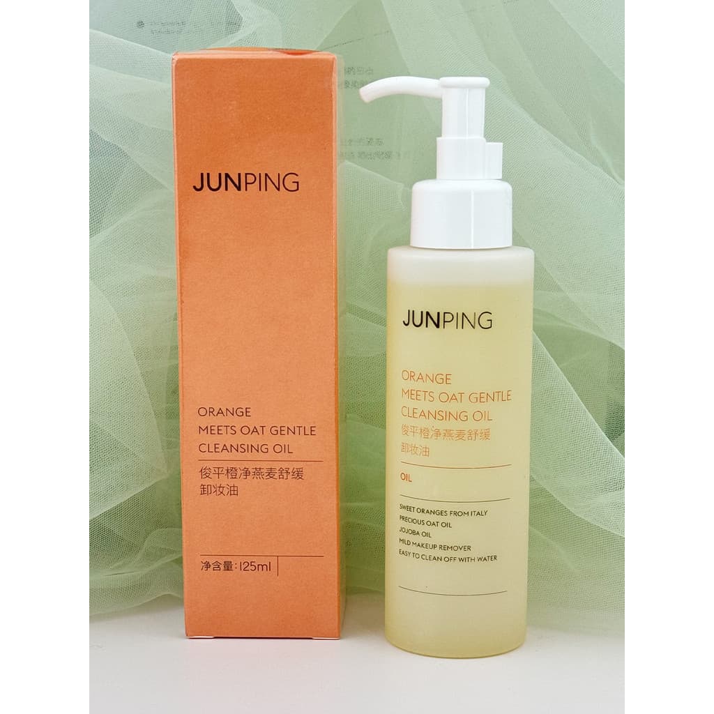 Junping pequeno óleo de limpeza laranja 125ml pacote Formal laranja limpeza aveia calmante óleo de limpeza pacote substi