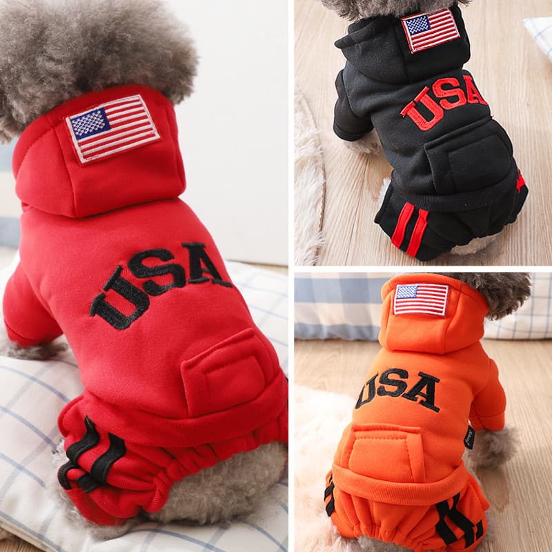 Estilo coreano Bichon roupas cão inverno quente algodão-acolchoado roupas Teddy inverno Outing escovado engrossado confo