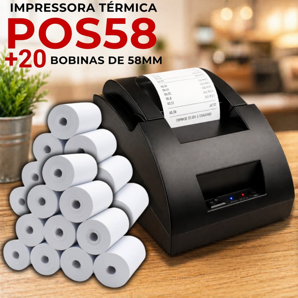 Impressora Termica Cupom Nao Fiscal 58mm Pc Bivolt - Pronta entrega