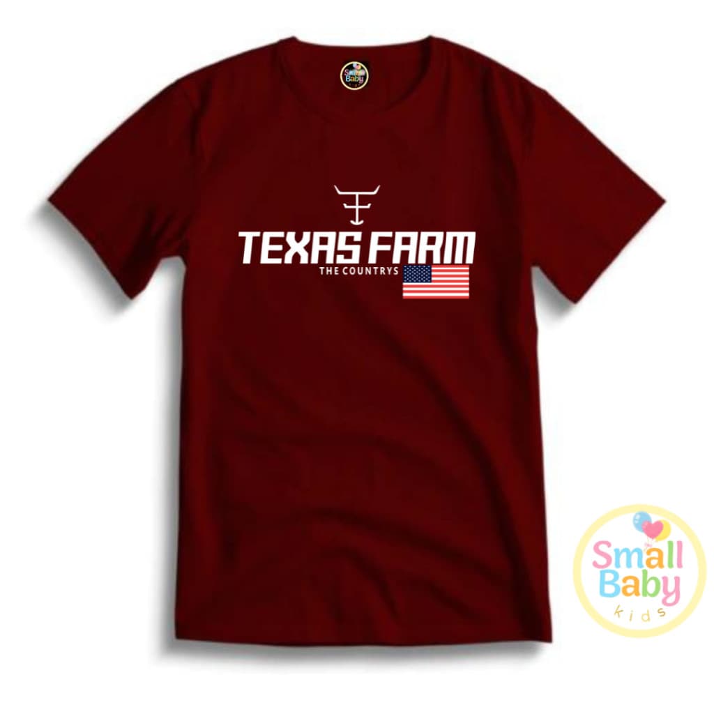 Camiseta Infantil Juvenil Adulto Unissex Texas Farm Usa Gringa Cowboy Moda Country