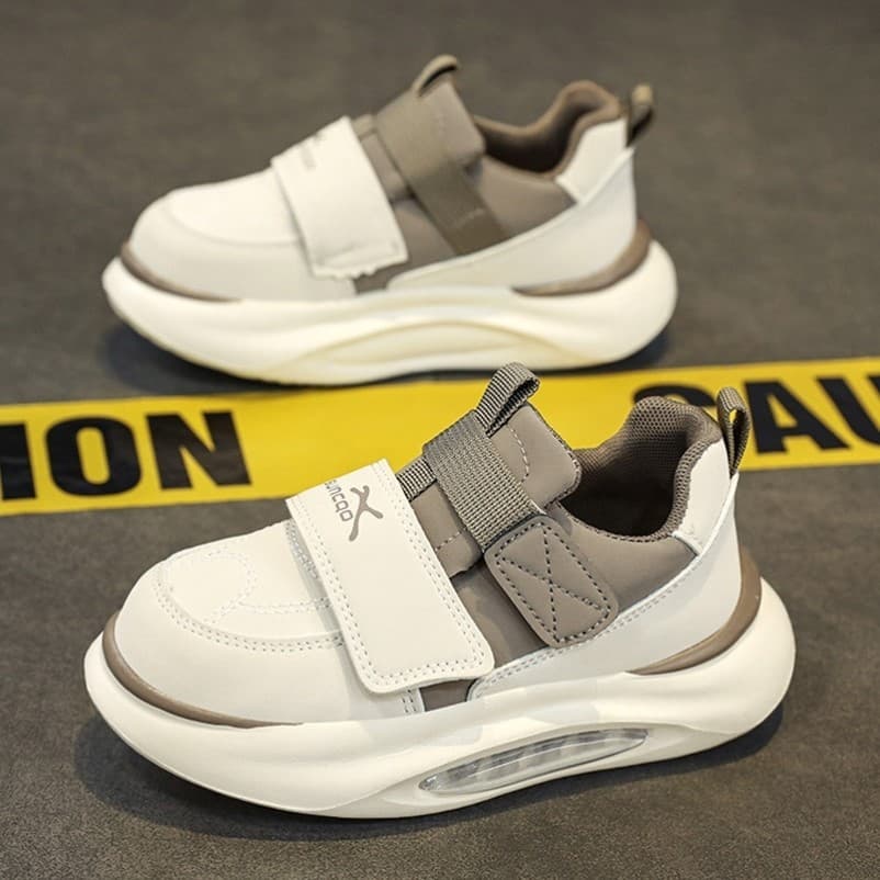 Sapatos infantis masculinos inverno lã-velo quente outono inverno meninos meninas superfície de couro versão coreana nov