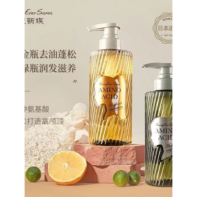 Huayinyang novo aminoácido refrescante Plumping Shampoo controle de óleo fofo anti-caspa anti-coceira reparação condicio