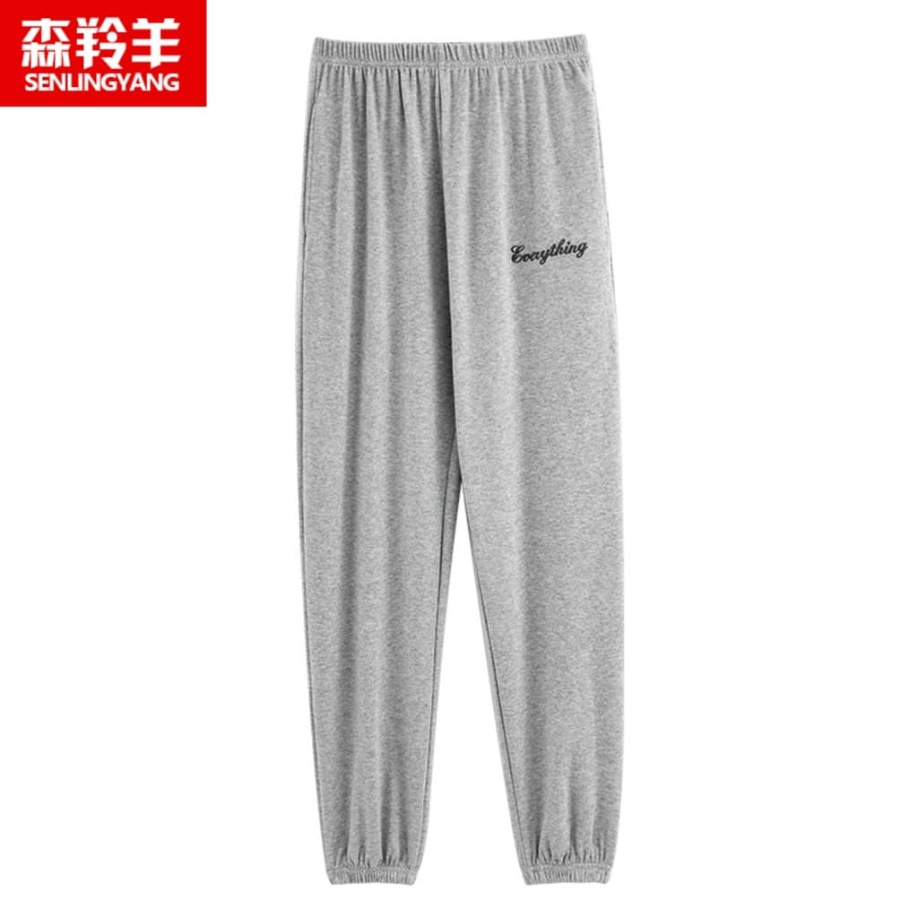 Calças de pijama masculinas verão calças de algodão puro primavera outono Casual outono inverno estilo fino casa calças