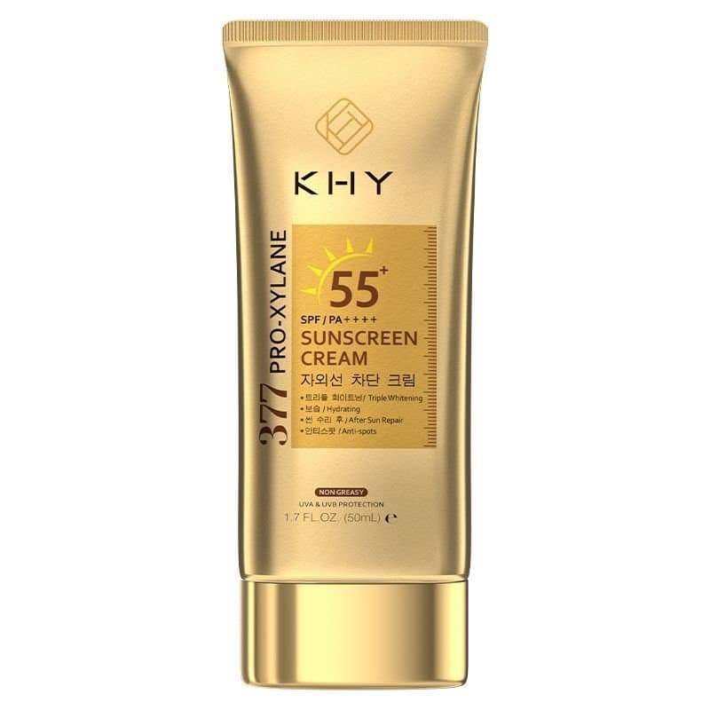 Creme Protetor Solar KHY Importado da Coreia, Refrescante e Leve, Clareador, Proteção UV, Adequado para o Dia a Dia Mati