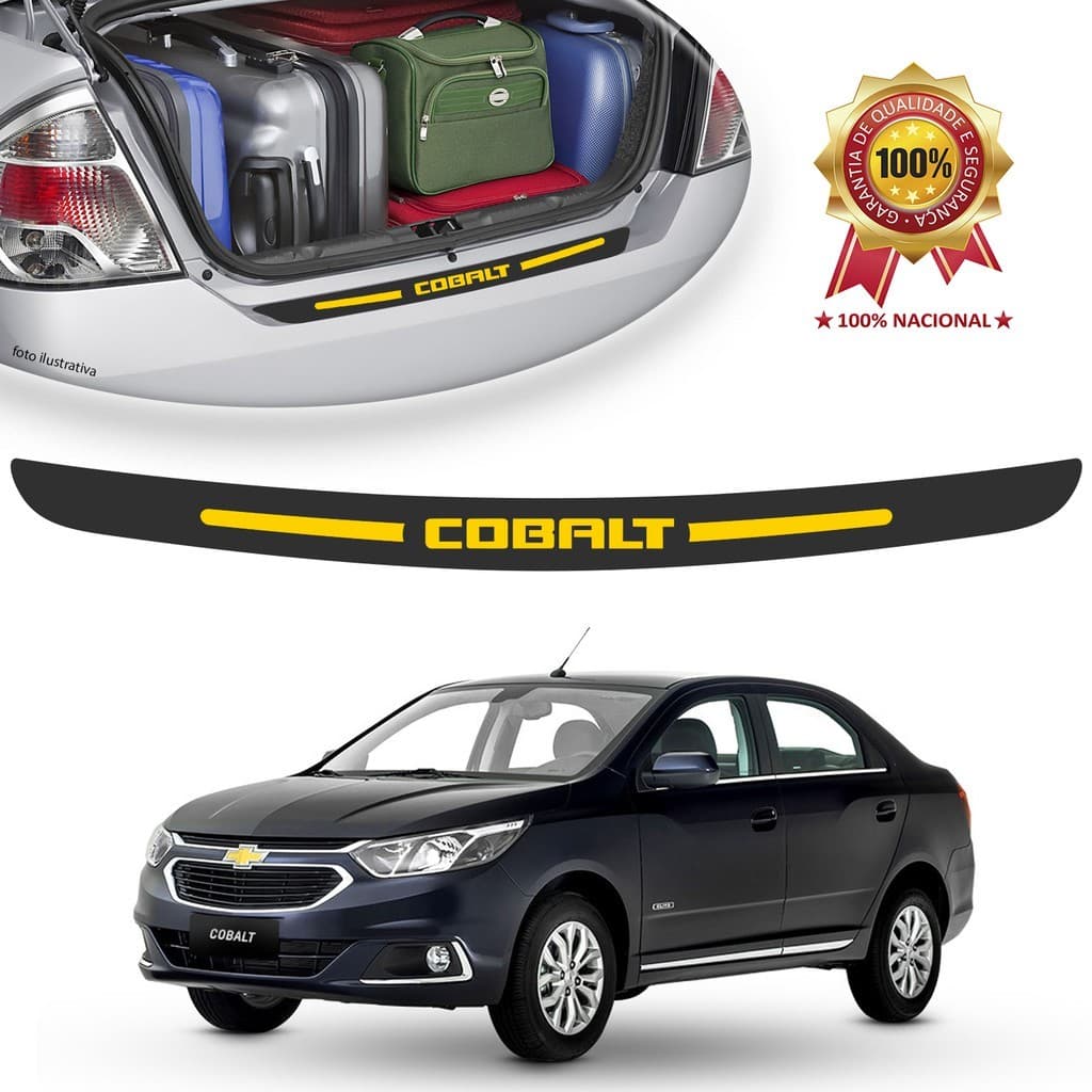 Soleira de Porta Malas Adesivo Protetor Gm Chevrolet Universal Carro personalizado