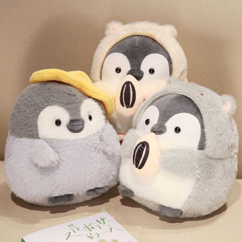 Bonito pequeno ninho boneca pinguim branco boneca diversão das crianças ninho de baleia canil brinquedo de pelúcia prese
