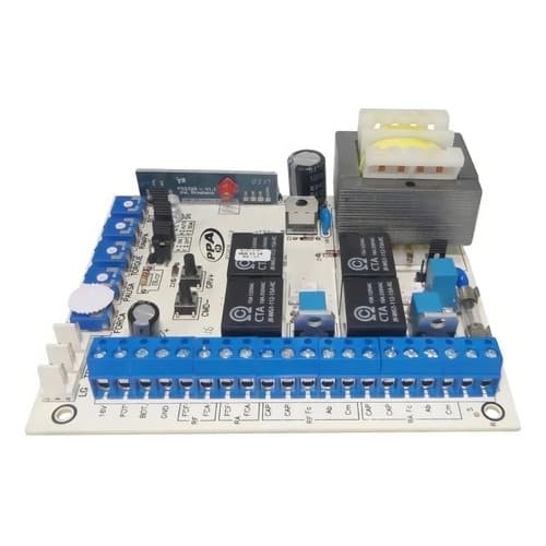 Central De Comando Portão Eletronico Dupla 5t Ppa Branco 127/220v