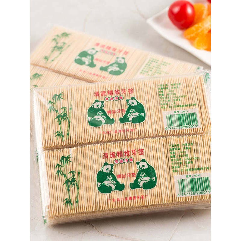 3.000 palitos finos descartáveis de duas cabeças garfo de frutas bambu restaurante portátil Hotel doméstico colheita de