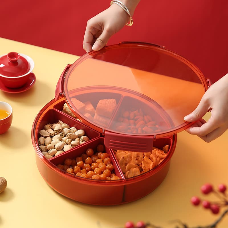 Prato de frutas secas selado, casamento doméstico, sala de estar, mesa de centro, lanches, lanche, ano novo chinês, caix